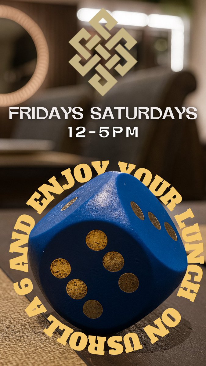 🎲🤞🏼 ROLL A 6 &amp; EAT FOR FREE! 🎲

Feeling lucky? This October at Pasha, your dice roll could cover your food bill!

👉 Fridays &amp; Saturdays, 12–5pm
👉 One roll per guest

Are you feeling lucky? 🍀 

(Food only - drinks &amp; platters excluded)

#RollADice #EatForFree #MKFoodies