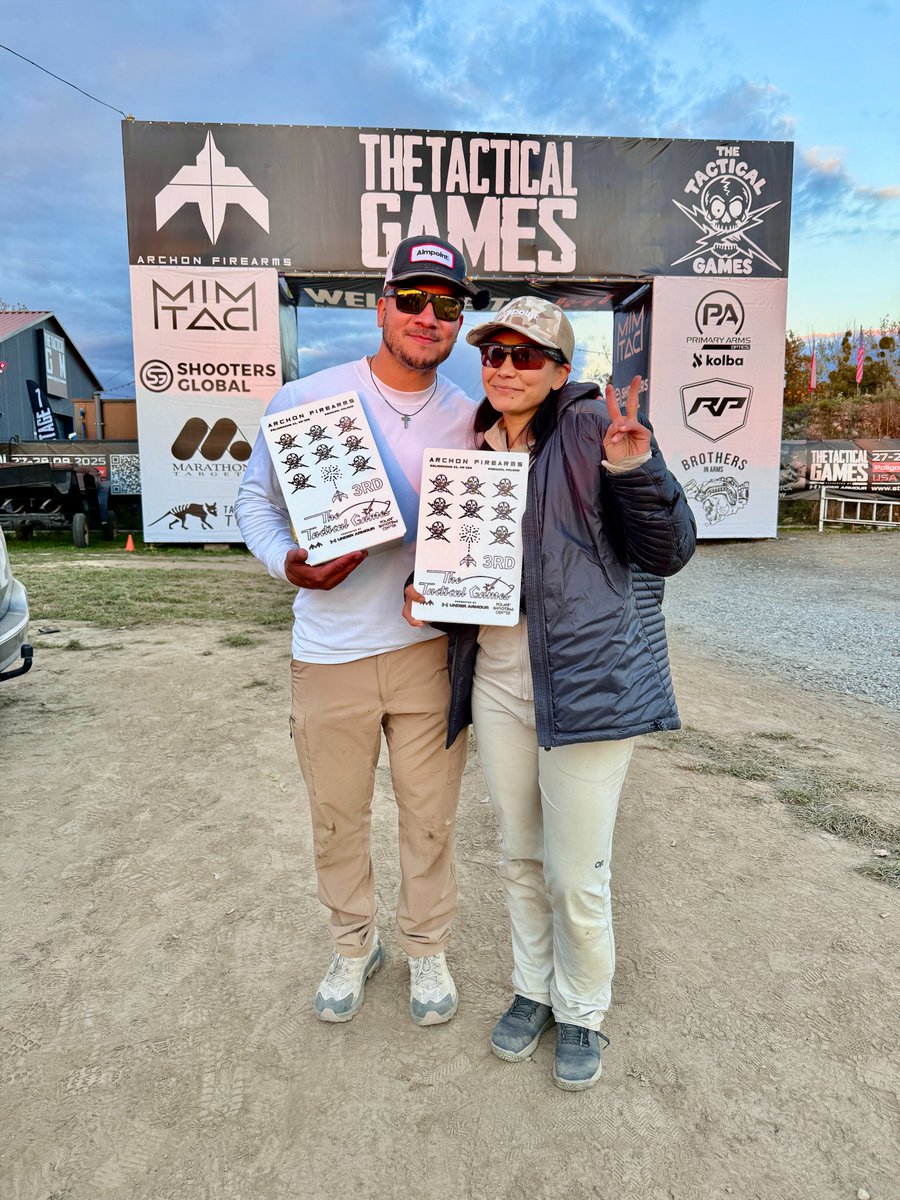 AimpointUSA's tweet photo. 🥉Team Aimpoint lands on the podium at The Tactical Games Poland! 🇵🇱

Katie takes home 3rd in the Women’s Elite Division.
@karatehottiemma and Josh claim 3rd in the Teams Division.

Great work, guys!

#TacticalGames #TeamAimpoint https://t.co/MvMpYiTZjf