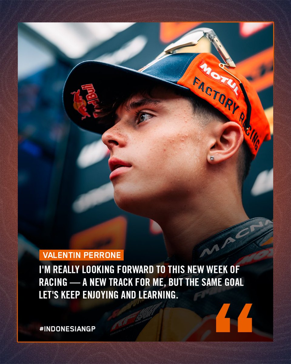 Tech3Racing's tweet photo. Second stop of the Asian tour, and this time we’re in Indonesia at the Mandalika Circuit! 🇮🇩🔥 Here’s what our riders had to say ahead of Round 18, which kicks off tomorrow! 🏁✨
#RedBullKTMTech3 #RedBull #MotoGP #IndonesianGP #Motul #MV12 #EB23 #JR12 #VP73 #Tech3Family https://t.co/QIlh6jfr2v