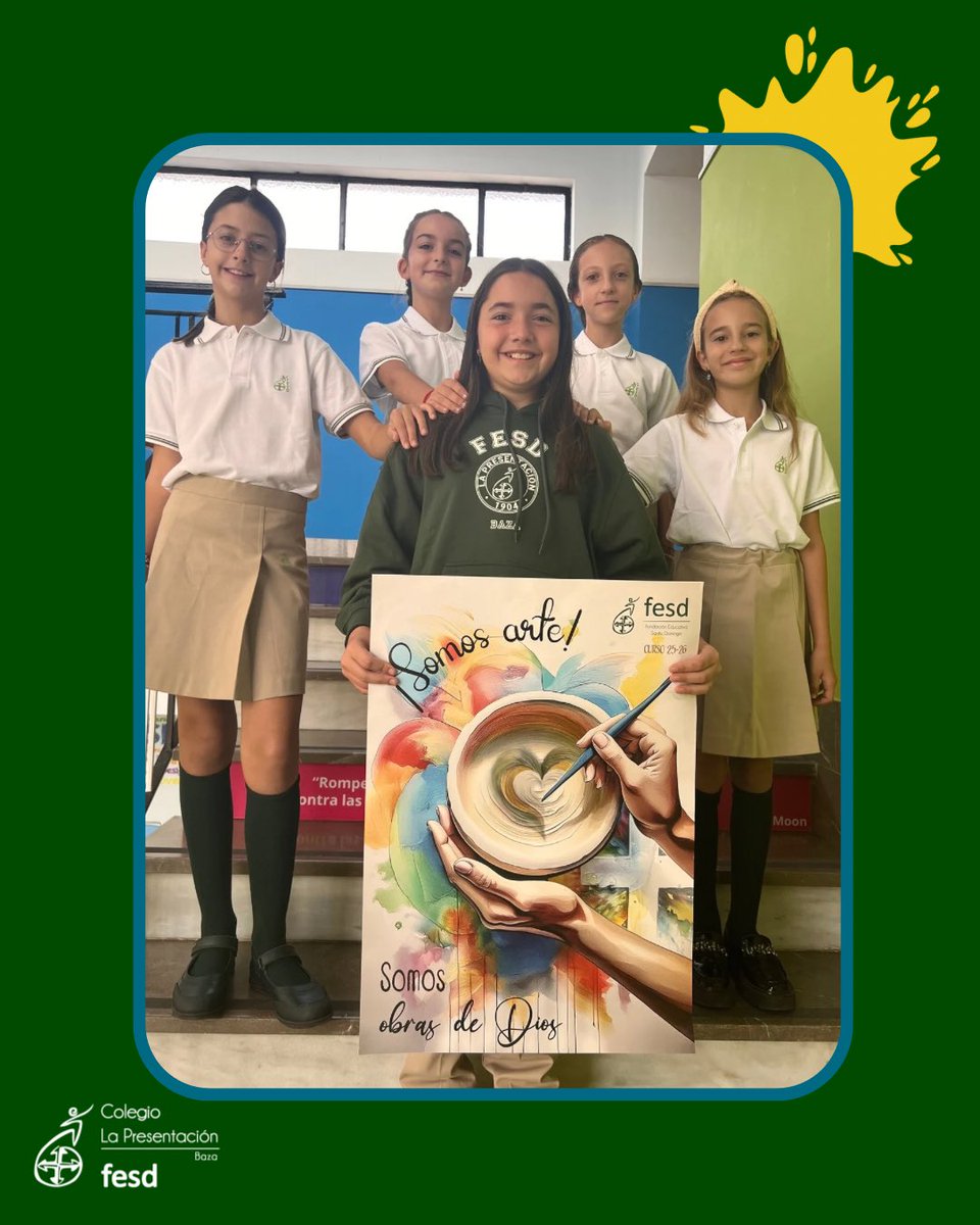 PresentacionBZ's tweet photo. 🎨 Itinerario Pastoral 2025-2026

¡Somos arte, somos obras de Dios!
Este curso nos inspira el lema “Somos obras de Dios”: creados con amor, llenos de dones y llamados a transformar el mundo con belleza, verdad y bondad.

✨ ¡Descubramos el arte de ser hijos e hijas de Dios! https://t.co/2FbeRE7hG6