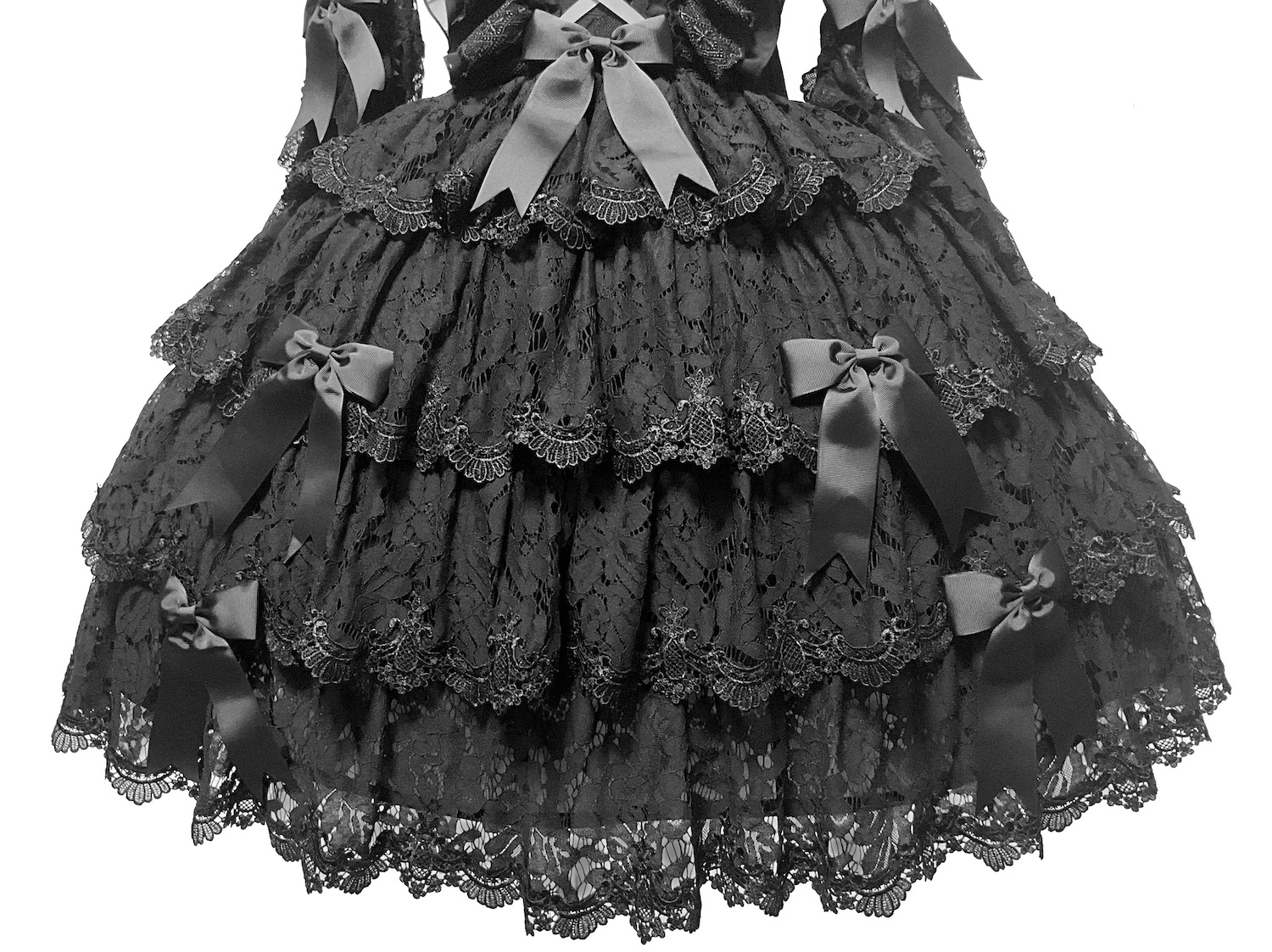 【ブラック】アンドロミオ ゴシックドレス The Witch's Dress」魔女ワンピース【素材、レース、リボン