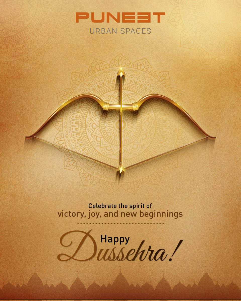 ThePuneetweets's tweet photo. This Dussehra may your home be a sanctuary of peace and prosperity. 
Puneet Urban Spaces wishes you all a very Happy Dussehra!

#home #dussehra #festival #vijayadashami https://t.co/ohGVZINdUv