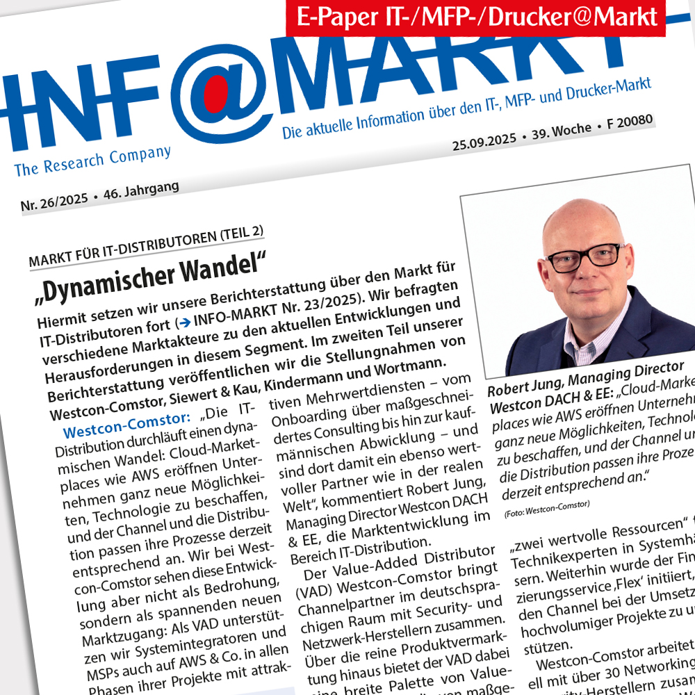 infomarkt_news's tweet image. IT-Distributoren im Wandel: In Teil 2 unserer Serie analysieren wir Trends, Partnerprogramme &amp;amp; mehr. Mit Beiträgen zu Ricoh, ADN, Nordanex, KI &amp;amp; Arbeitszeit-Modellen. Jetzt lesen: infomarkt.de
#ITDistribution #MFPMarkt #KI #NewWork #INFO_MARKT