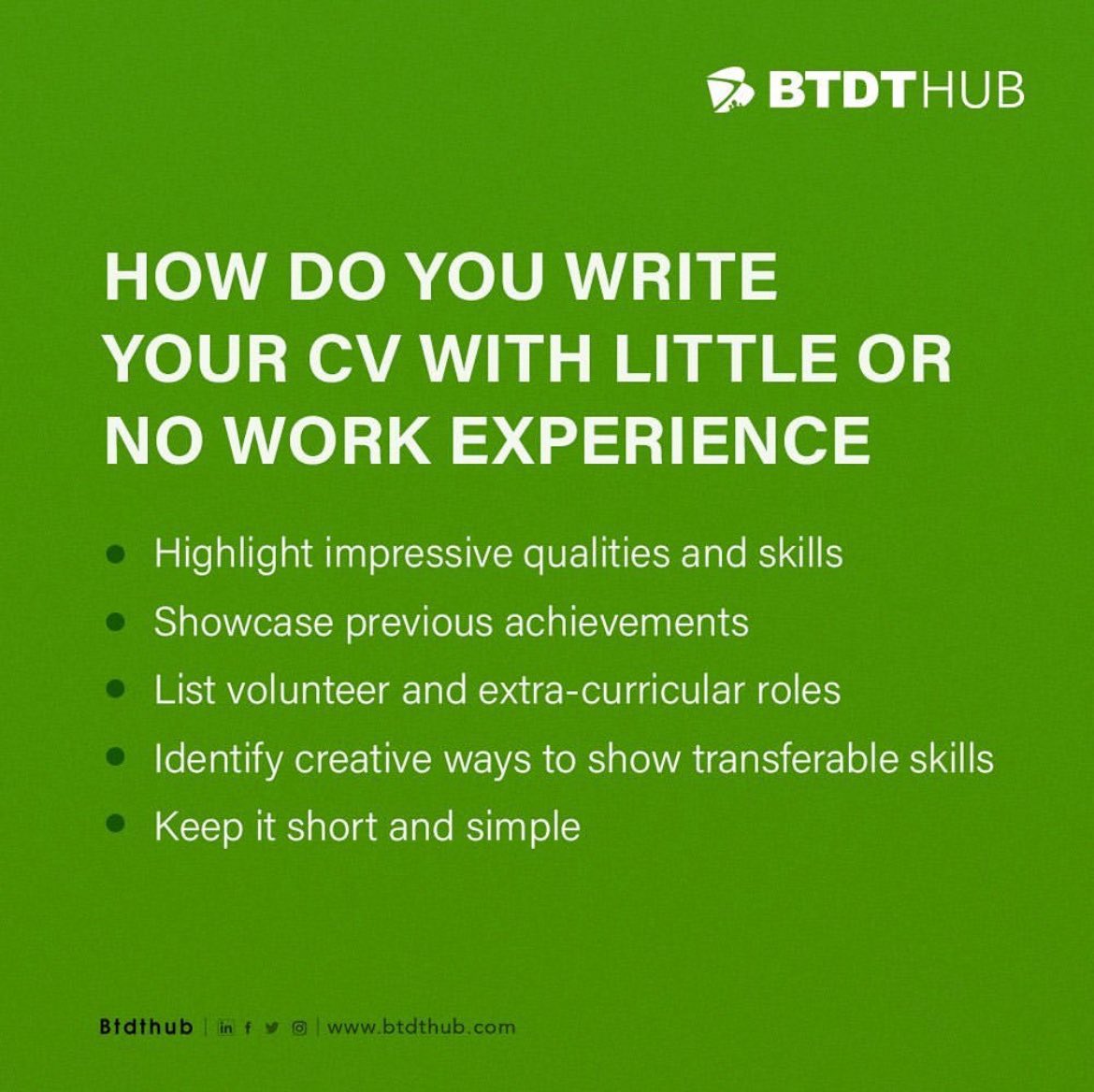 BTDTHub's tweet photo. This is a great time to start applying for that 2026 dream job 🚀. 

To position yourself for that dream job, you need a well-crafted CV. If you need help writing or rewriting your CV, we can help you with that 👍. 

Send a DM or an email to INFO@BTDTHUB.COM to book our CV Review Service and get your FREE Interview Guide. 
#BTDTHub #LevelUp