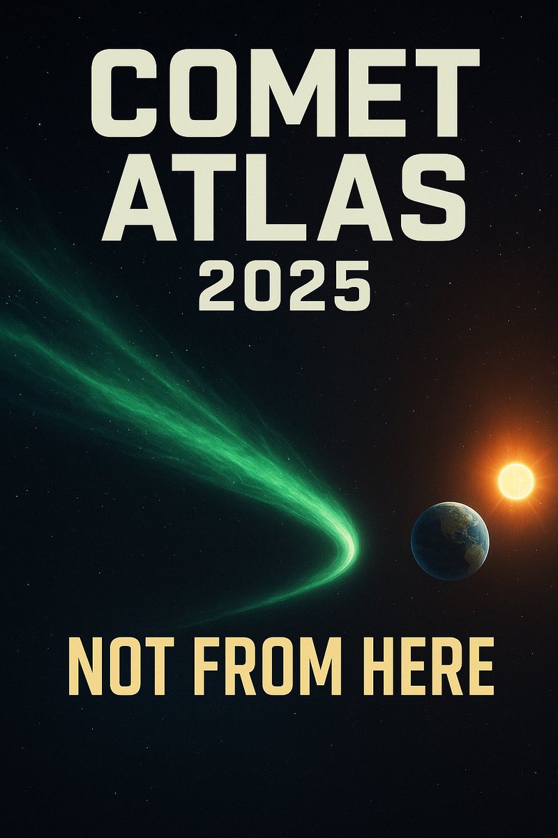 digitellortho's tweet image. 🚨 #CosmicUpdate
The interstellar comet #CometATLAS (3I/ATLAS) is breaking the rules of space. Here’s the latest 👇

During Sept’s lunar eclipse, ATLAS flashed a green glow (carbon gas!) + a tail bending off textbook lines!
1/N