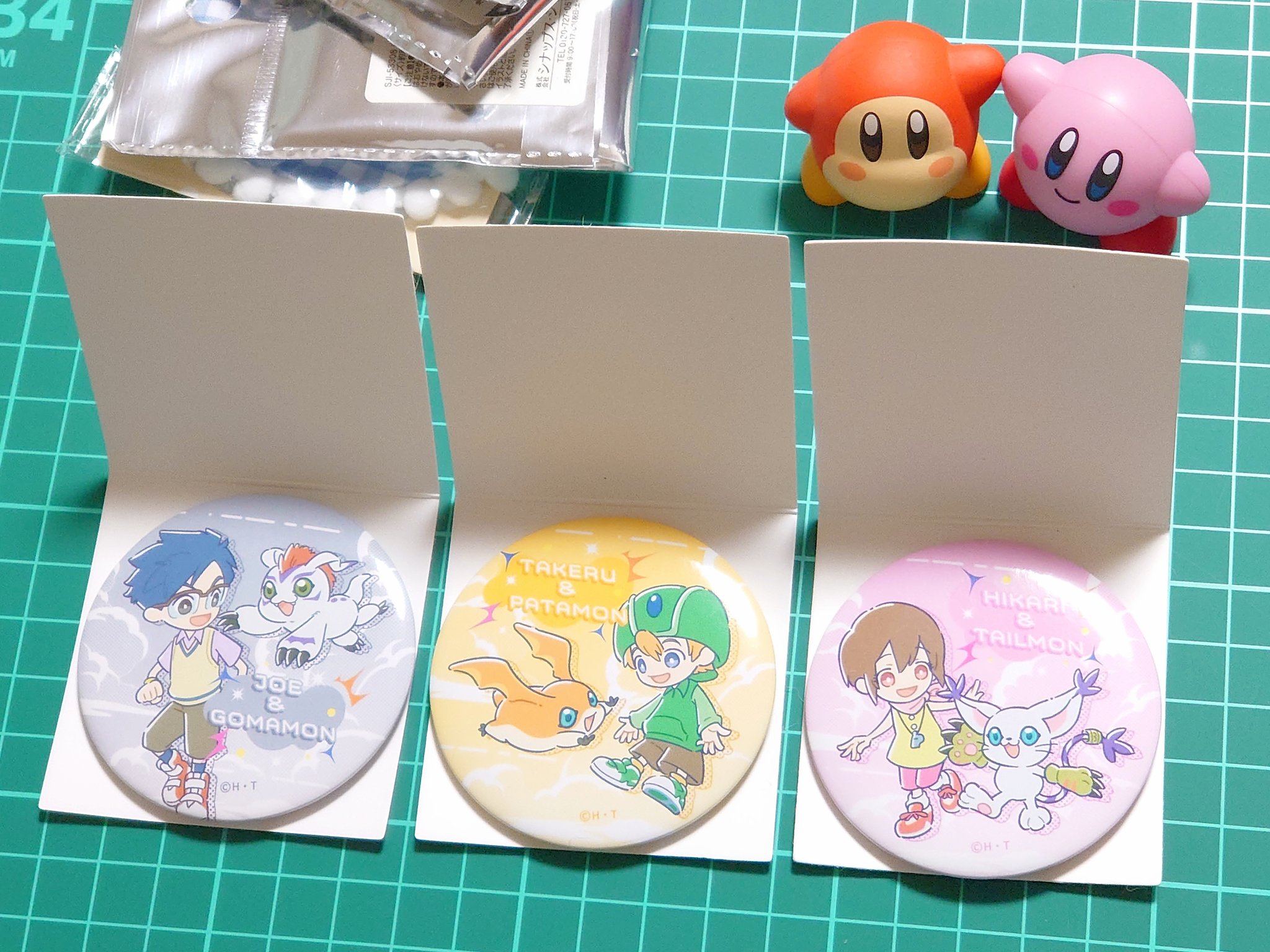 デジモン　デジフェス2016　タケル　ヤマト　缶バッジ デジモン デジフェス2016 タケル ヤマト 缶バッジ デジモン