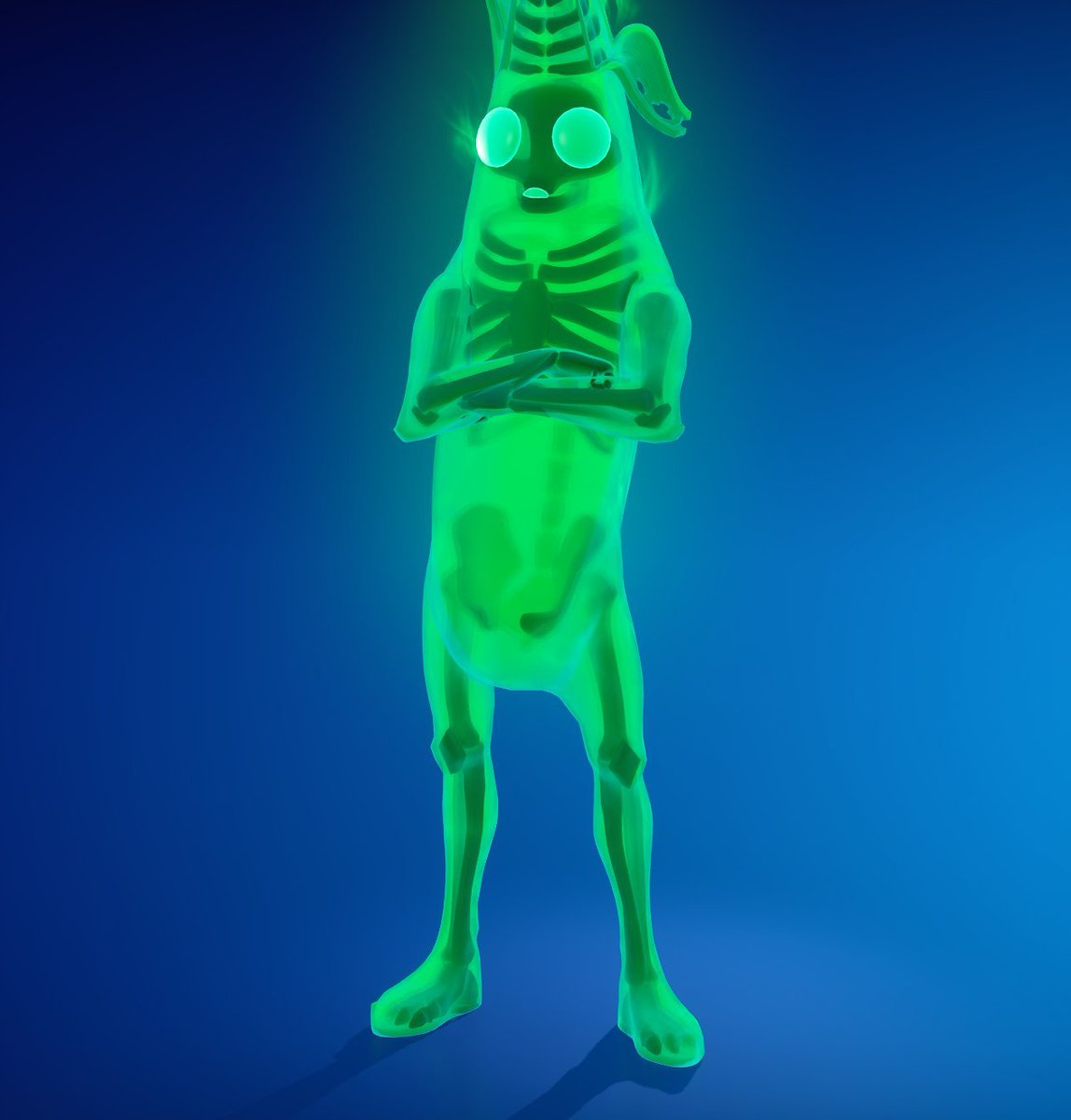 its_irby's tweet image. New Peely Halloween skin!