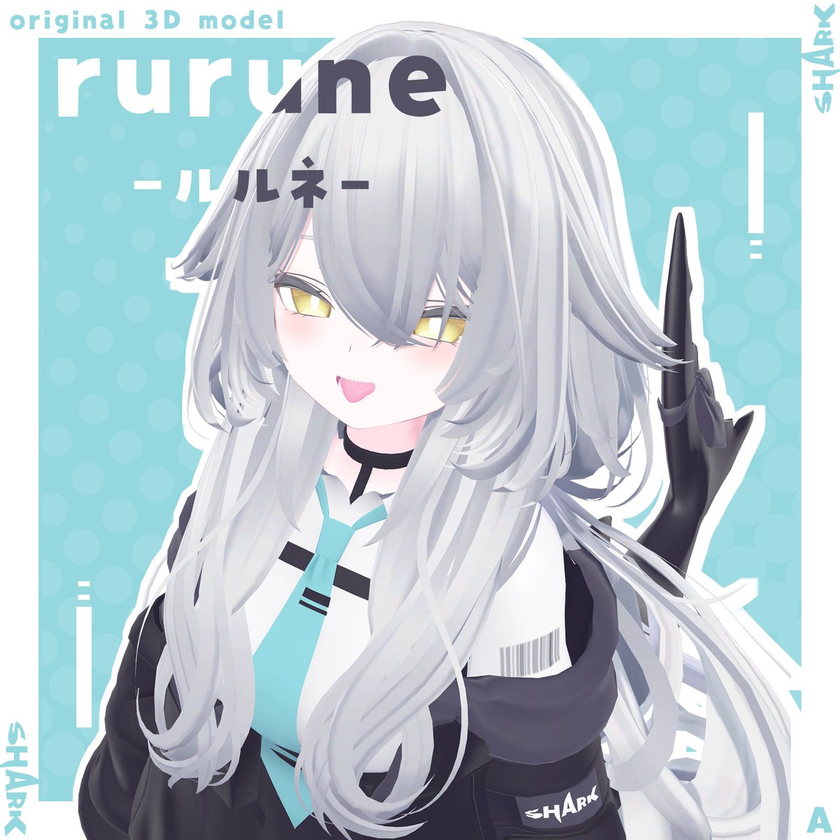 qKAMIKAZEp's tweet photo. フォロワー2222人突破記念 プレゼント企画だにゃん！

 ・サメっ子オリジナル3Dモデル「rurune」-ルルネ-

・おちびちゃんズ rurune

をセットで2名様にプレゼントにゃー！

この投稿を『リポスト』してくれた方が対象にゃん！
  応募締め切りは10/9(木) 22時にゃ！ https://t.co/IZqW8xm95P