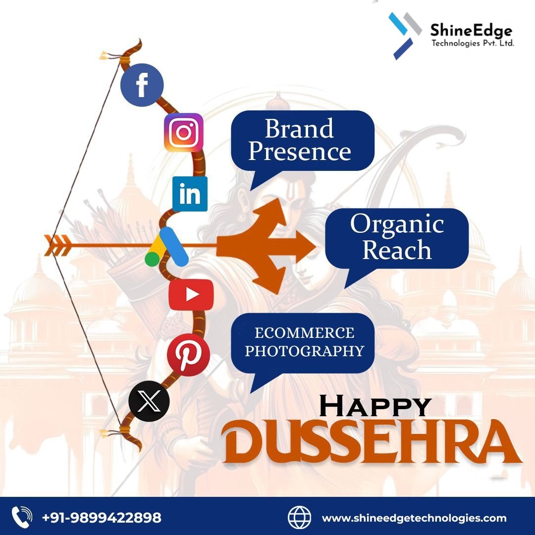 shine_edge's tweet photo. #ShineEdgeTechnologies wishes you a very Happy Dussehra 🙏💫

💻 Visit: https://t.co/sDEDjJsdHQ
📞 Call us: +91-9899422898

#HappyDussehra 🚀 #BrandGrowth 💡 #SocialMediaMarketing 📱 #EcommerceSuccess 🛒 #DigitalMarketing 🌍 #OrganicReach 📈 #FestivalVibes ✨ https://t.co/6KlcDaqbNj