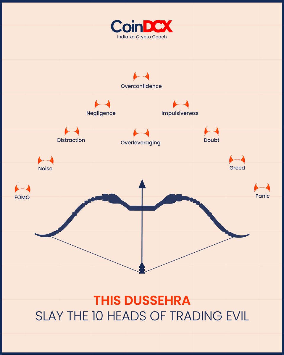 Victory comes to the disciplined. This Dussehra, conquer fear, control  emotions, and let strategy guide every move. #HappyDussehra 🏹