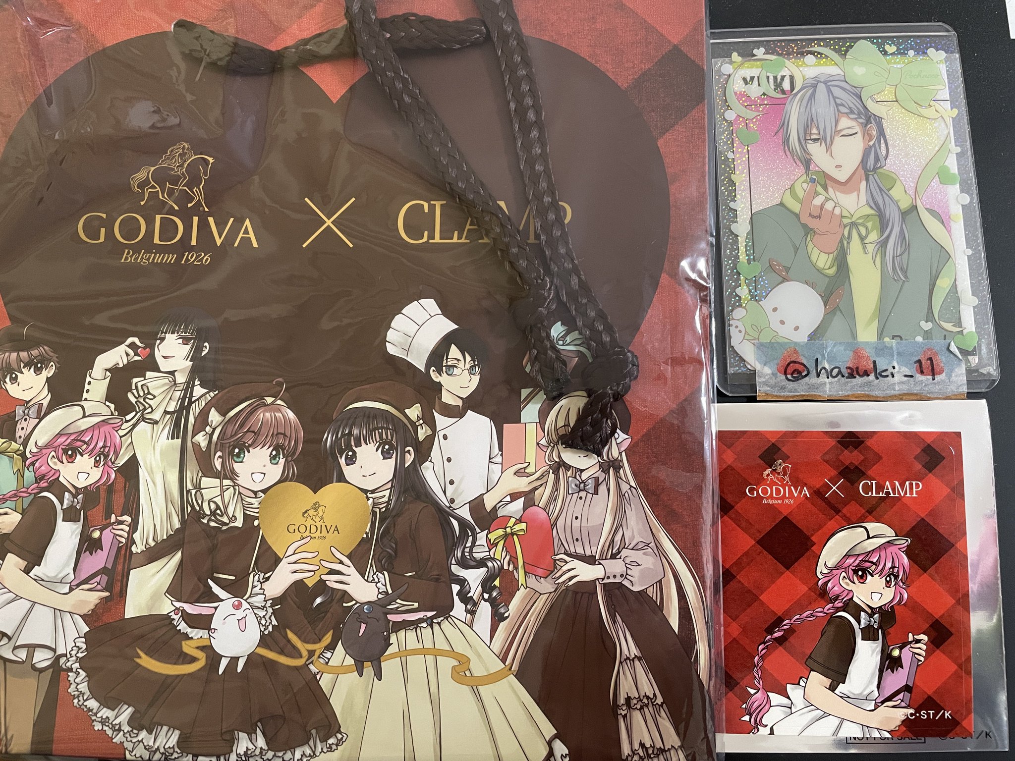 未開封】CCさくら ステッカー ショッパー2個 GODIVA CLAMP CLAMP