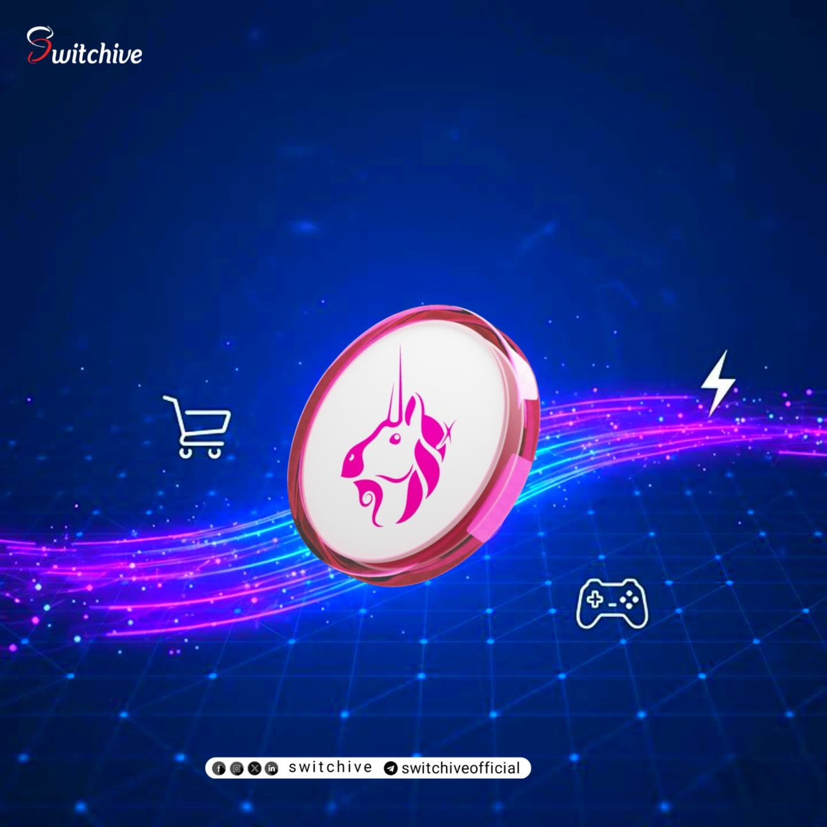 switchive's tweet image. Switchive just got bigger.
You can now pay with UNI! turning your tokens into everyday essentials.
Bills. Shopping. Gaming. Instant.
#Switchive #SpendCrypto #UNI