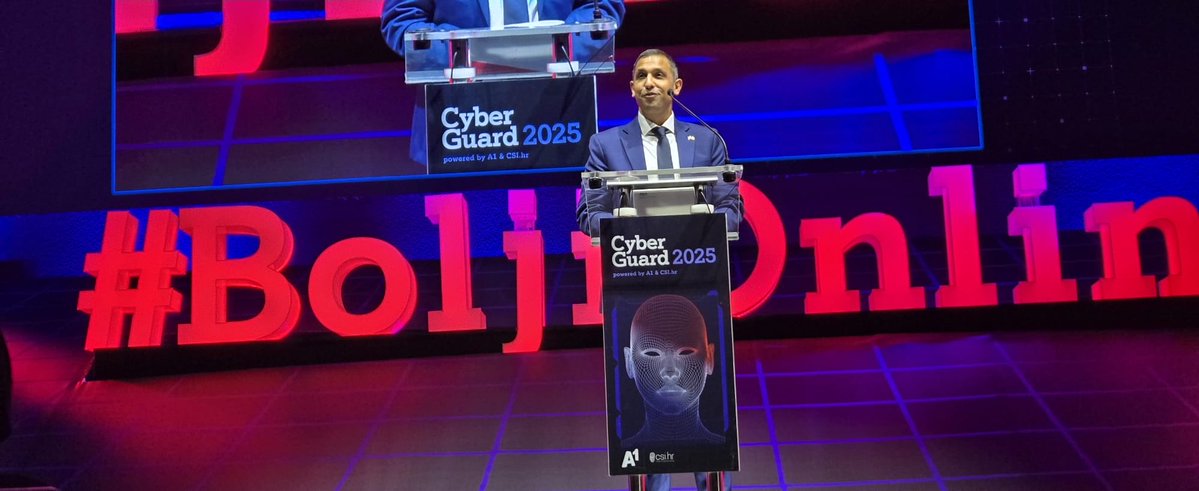 patel_javed's tweet image. Pleased to have joined the opening of A1’s Cyber Guard 2025 conference in Zagreb. Protecting young and vulnerable people from online harms is  all of our responsibility. The 🇬🇧 is proud to support this initiative. #BoljiOnline