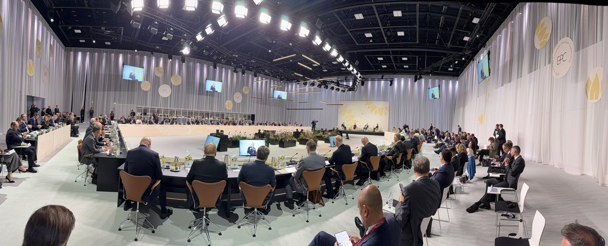 Hikmet Hajiyev (@hikmethajiyev) on Twitter photo EU Council President Antonio Costa <a href="/eucopresident/">António Costa</a>
in his inaugural speech at the EPC in Denmark, Copenhagen congratulated President İlham Aliyev and Prime Minister Nikol Pashinyan for achieving historic peace. EU Council President Antonio Costa <a href="/eucopresident/">António Costa</a>
in his inaugural speech at the EPC in Denmark, Copenhagen congratulated President İlham Aliyev and Prime Minister Nikol Pashinyan for achieving historic peace.