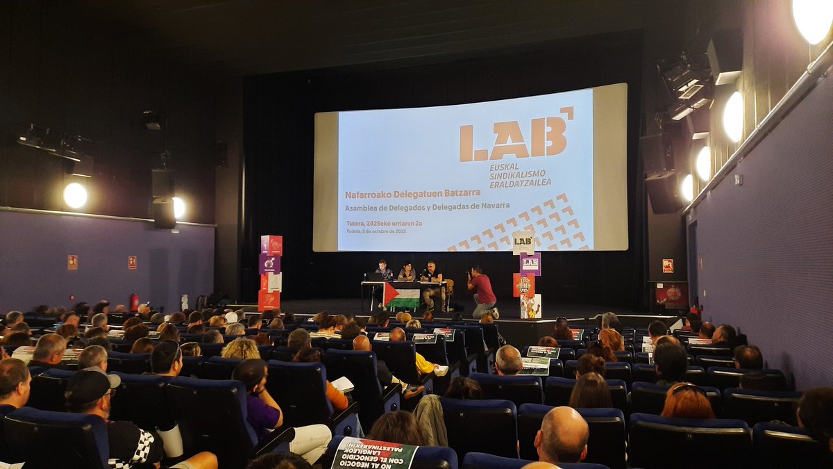 LABnafarroa's tweet photo. LABeko Delegatuen Batzarra Tuteran
#urriak2 #LABErriberanZabaltzen #40años
Asamblea de Delegados y Delegadas en Tudela https://t.co/RX6ni2QXz1