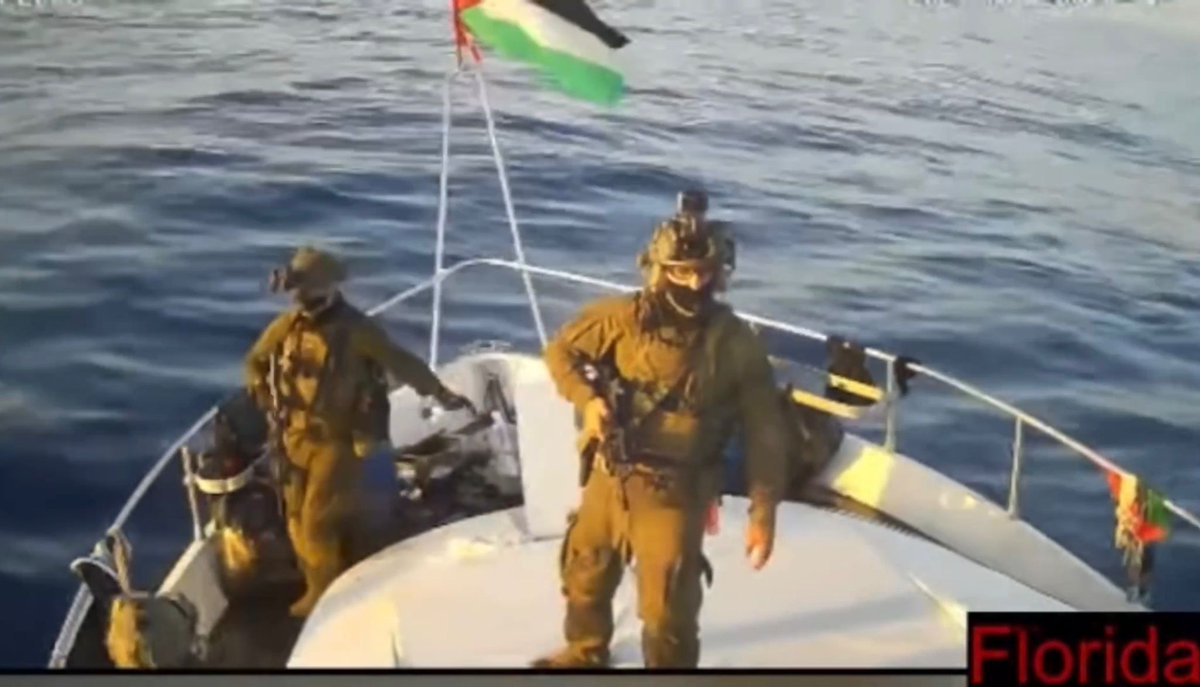 QudsNen's tweet photo. Initial list of the activists and politicians abducted by the Israeli navy on board the Global Sumud Flotilla:

🇸🇪 Greta Thunberg – climate activist
🇿🇦 Mandla Mandela – grandson of Nelson Mandela
🇧🇷 Luizianne Lins – Brazilian congresswoman
🇵🇰 Mushtaq Ahmad Khan – ex-senator
🇨🇴 Manuela Bedoya – Colombian activist
🇨🇴 Luna Barreto – Colombian activist
🇧🇷 Bruno Gilga – Brazilian union leader
🇲🇾 Zizi Kirana – Malaysian singer
🇲🇾 Farah Lee – influencer
🇲🇾 Heliza & Hazwani Helmi – activists
🇧🇷 Thiago Ávila – organizer
🇩🇪 Enissa Amani – comedian & activist
🇪🇸 Ada Colau – former Mayor of Barcelona
🇸🇪 Gustaf Skarsgård – actor 
🇲🇽 Arlin Medrano + 5 Other Mexicans
🇮🇪 Irish Senator Chris Andrews
🇺🇸 Jasmine Ikeda — US Citizen
🇪🇸 Nestor Prieto — Journalist
🇵🇸 Rima Hassan — Member of the European Parliament
