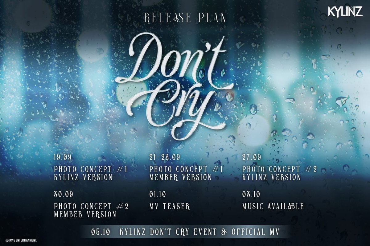 Piimkarn's tweet image. ฝากวงgg #KYLINZ ด้วยนะคะ 🥺
วันที่ 5 ตุลาคมนี้ ไคลินซ์ปล่อยเพลงใหม่ Don’t cry ค่ะ 🤍