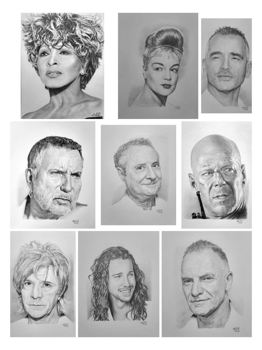 Quelques portraits dessinés ces dernières semaines...