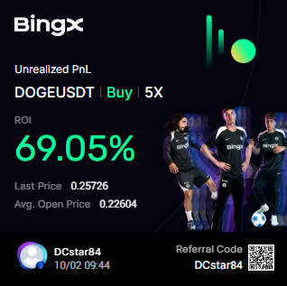 Still sat in my $DOGE longs &lt;3 

bingx.com/partner/DCstar…