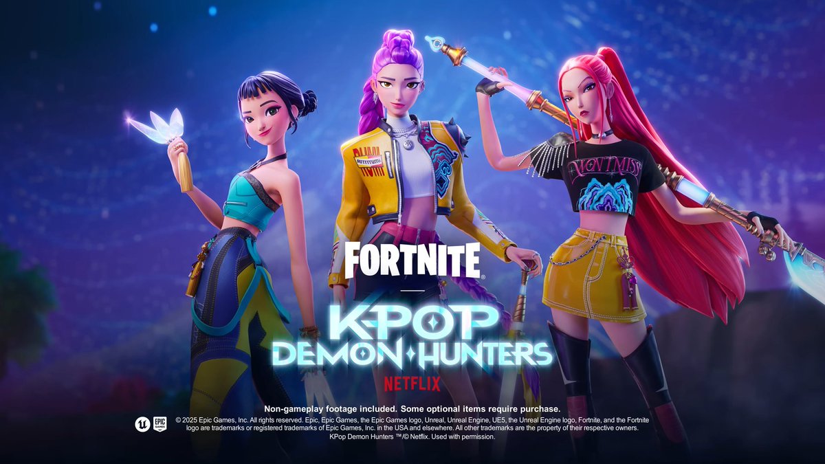 its_irby's tweet image. K-Pop Demon Hunters Bundle will be 3,500 V-Bucks! Buying items individually would cost 7,200 V-Bucks