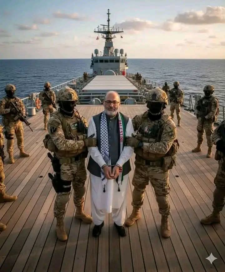 جس دھج سے کوئی مقتل میں گیا وہ شان سلامت رہتی ہے 
سینیٹر مشتاق احمد صہیونی ریاست کے ہاتھوں غزہ کے پانیوں سے گرفتار..💔😢
اللّہ تعالیٰ اپنے اس عظیم بندے کی حفاظت 
فرمائے. آمین ثم آمین