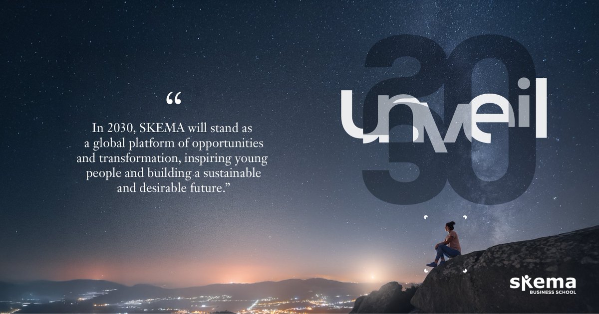 [LIVE 🔴] By 2030, SKEMA will have 16,000 students, 12 international locations, invest €180m in its infrastructure and tech, support 150 impact startups, distribute €10 million in grants, and set up a School of Professional Studies to meet the needs of continuing and