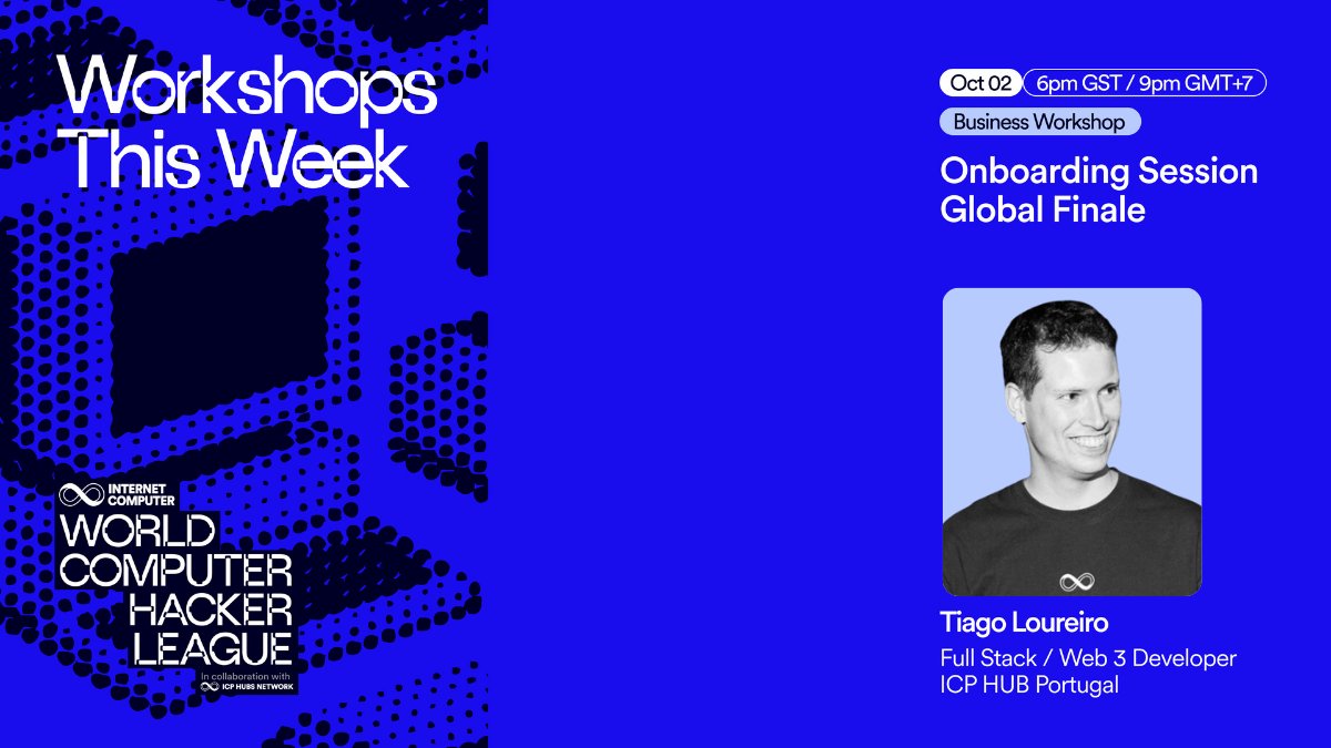 Don’t miss today’s Onboarding Workshop for the Global Finale with Tiago Loureiro! 

Get the insights you need before the big stage. Happening today — be there! 

Live on X