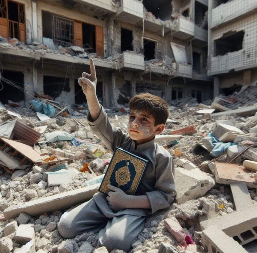 Bizim Yavuzumuz var Allahın izniyle #nazisrail hakkından gelecektir. Benim Devletim bekler bekler ansızn Ümüğünü sıkar #Teroeristİsrail ‘in.
Hasbünallah Ve Ni’Mel Vekil 
#GazzedeSoykırımDevamediyor
