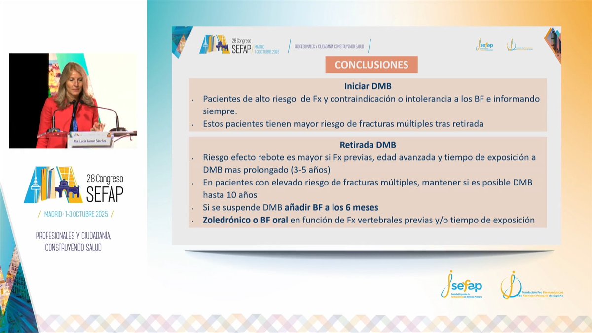 CongresoSEFAP's tweet photo. Conclusiones de la píldora sobre osteoporosis #28CongresoSEFAP https://t.co/GKEb0AXxyn