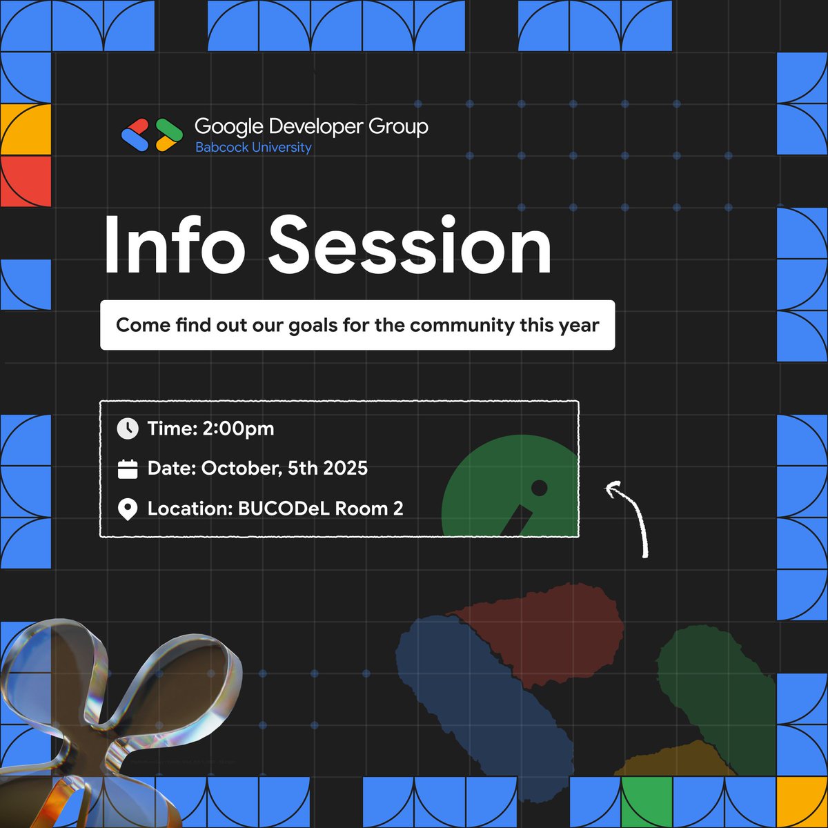 GDG on Campus Babcock is moving to a new 4-track structure:
• Software Dev &amp; Engineering
• Infrastructure &amp; Security
• Data &amp; AI
• Design &amp; Management
📅 Info Session: Oct 5, 2pm (BUCODeL Room 2)
Register → luma.com/owpikag9
