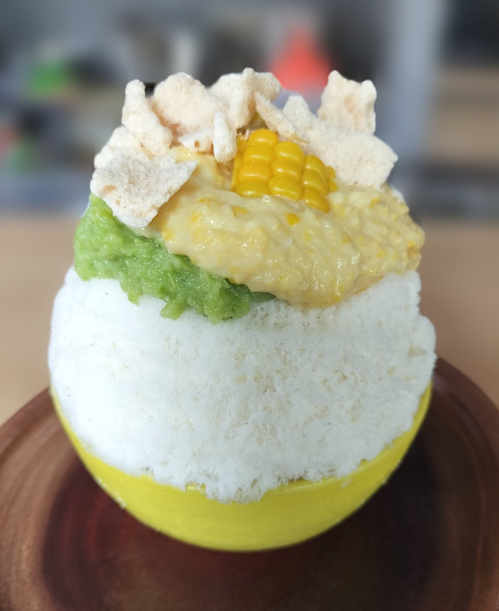 Xiaoyue_5555's tweet image. この組み合わせ大好き＆メレンゲが神

【とうきびずんだラム塩ベース】

ここの塩ベースもラム塩ベースも好きだけどしょっぱ過ぎて後半厳しくなりがち、ベース減らして貰えますかと頼んだら2/3くらいでいいですか？と快く引き受けてくれました🙌もう！最高ではないかー！！

#かき氷 #chap