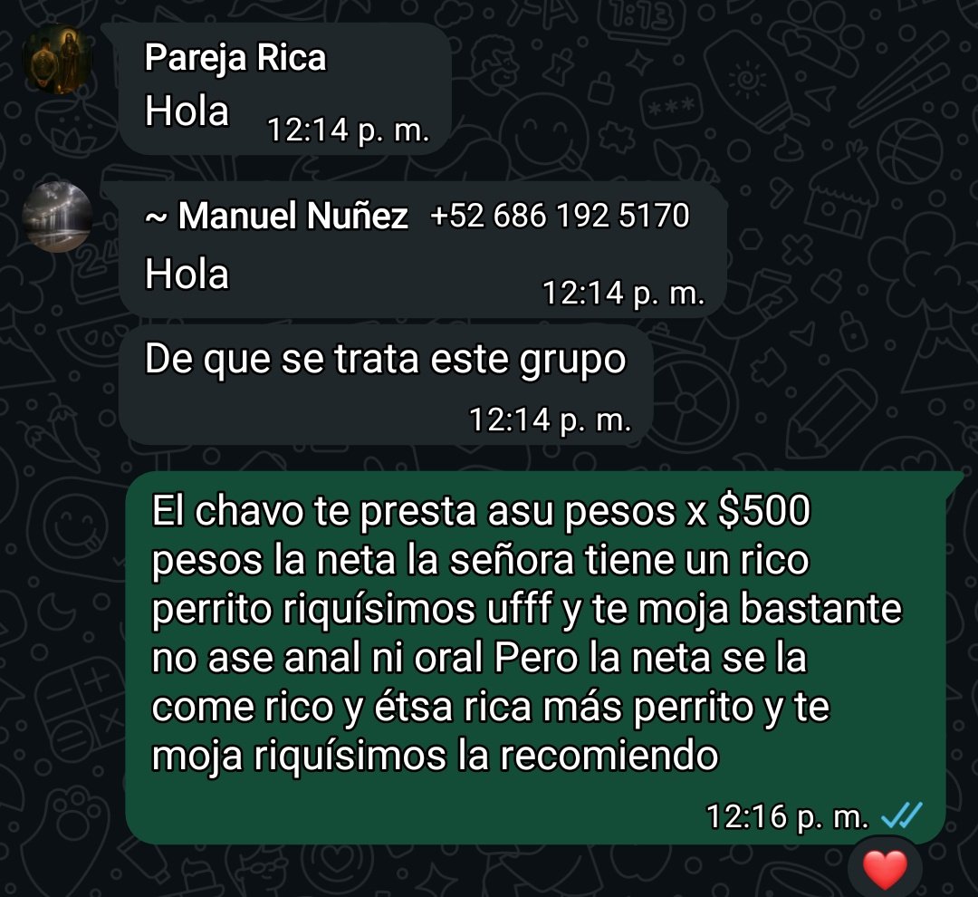 Hola les dejo el el link de WhatsApp singles chat.whatsapp.com/JFJ36KEWKQJ2Vx…