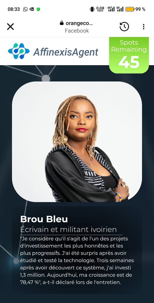 edithbrou's tweet photo. 🚨⚠️On vient de m'envoyer ces deux images : Des personnes vereuses utilisent ma photo et me prêtent des propos qui ne sont pas de moi pour arnaquer des gens. NE TOMBEZ SURTOUT PAS DANS LE PIÈGE DE AffinexisAgent ! https://t.co/vGEyhcdgu5