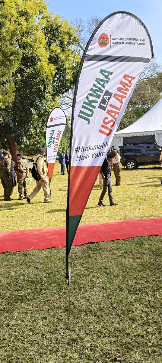 MkarabatiEl2's tweet photo. All set at the Kenya School of Government, Kabete as Nairobi City County hosts the 48th &amp; final Jukwaa La Usalama forum. A moment to reflect on the gains made nationwide and chart the path to a safer Kenya. 

#JukwaaLaUsalamaKE 
CS Kipchumba Murkomen https://t.co/PGXwu2wh4T