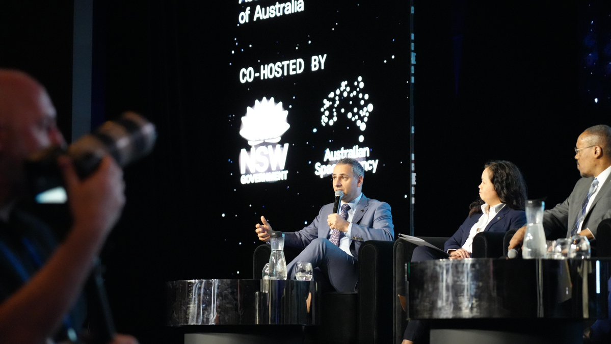 AusSpaceAgency's tweet image. Elevating Trans-Tasmin space cooperation, tackling the issue of space sustainability, showcasing Aussie technology destined for the Moon, and strengthening Australia-India industry partnerships. 

That’s a wrap on Day 4 of #IAC2025 and the close of the industry days!