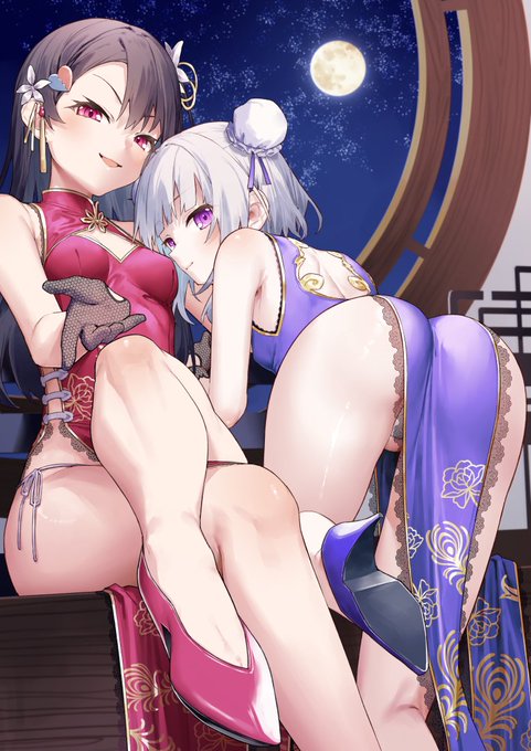 チャイナドレスで月見に誘う妹たち 《わからせたくなる妹S7》