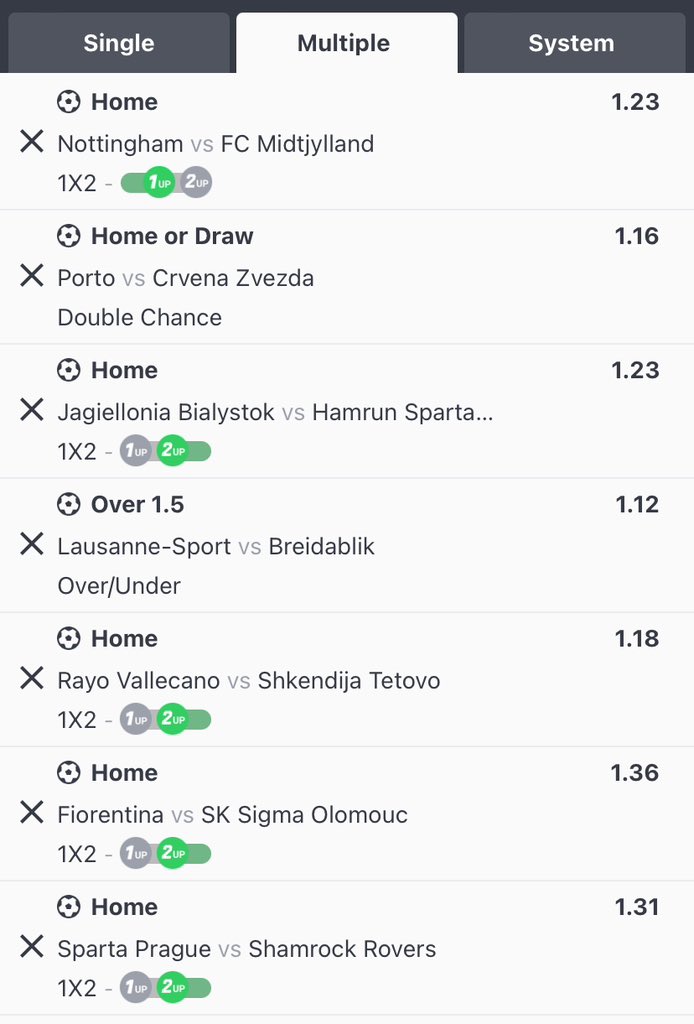 GioPredictor's tweet image. EUROPA &amp;amp; CONFERENCE LEAGUE BETSLIP
BOOKING CODE: A2D5PX
SportyBet

Here we go!