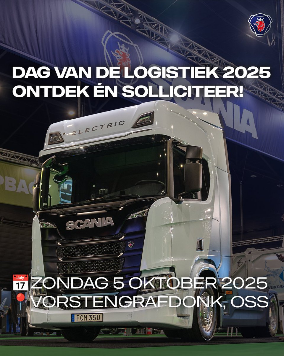 🚛 Ontdek de wereld van logistiek!
Op 5 oktober is het Dag van de Logistiek in Oss.
Van demo’s tot innovatie: ervaar hoe veelzijdig onze sector is.
👩‍🎓 Voor studenten, starters &amp; professionals
💼 Direct solliciteren!
📍 Movianto &amp; Van Munster Recyclers, Oss
🕚 11.00–16.00
