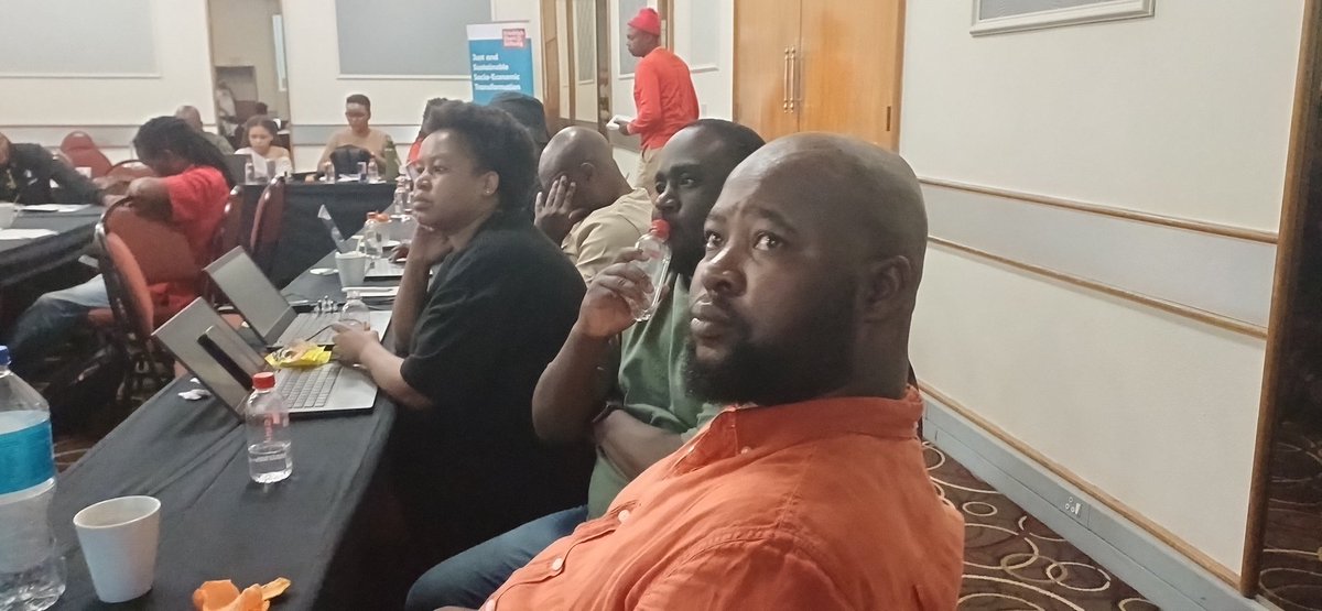 _cosatu's tweet image. #Cosatu/#AIDC workshop commissioners are reporting back in plenary in Johannesburg to formulate key recommendations from affiliated trade unions @AIDC_RSA @UNFCCC @FAOclimate @climate #JustEnergyTransition #ClimateChange #JustEnergy #EconomicGrowth #ClassStruggle #ClassWar