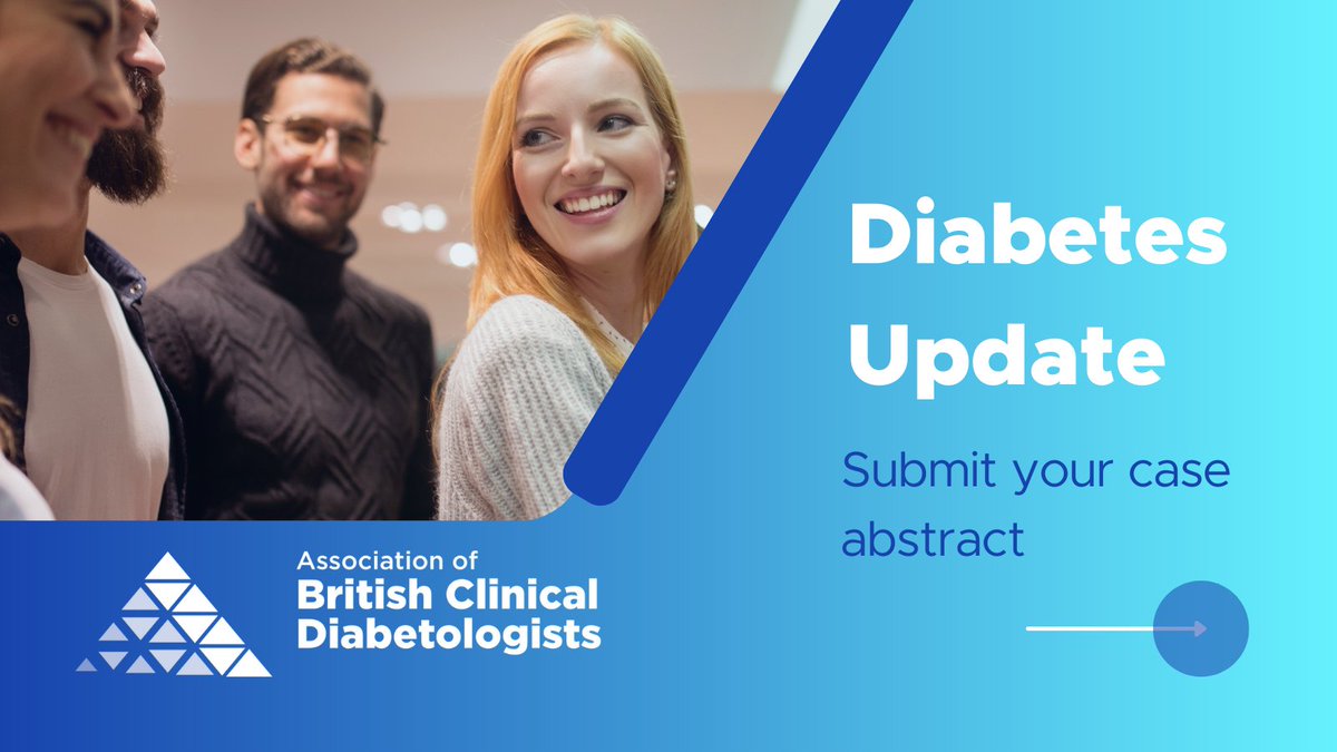 Case abstracts wanted for Diabetes Update 2026. 📣

A great opportunity to present, share learning and support colleagues in practice.

Find out more and apply ▶️ ow.ly/Ct8S50X0eLj