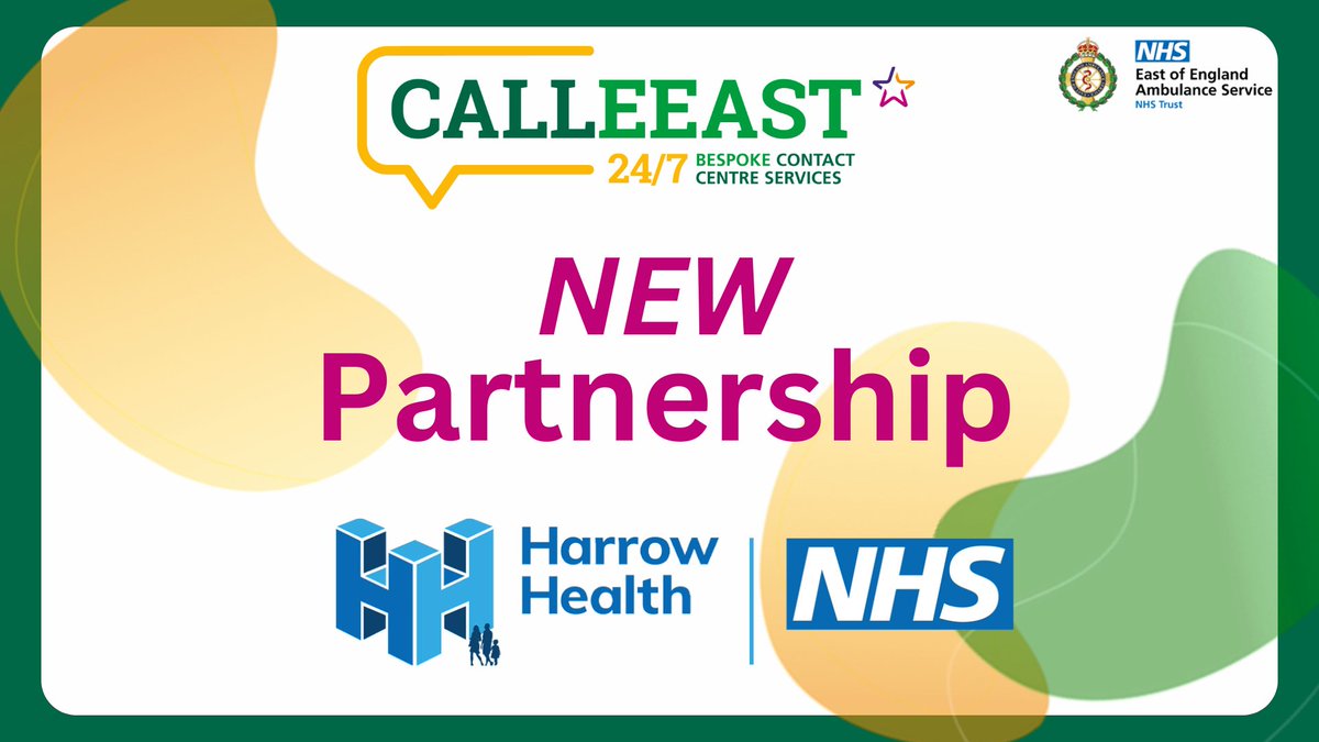 🚀✨ New Partnership Live! ✨🚀
CallEEAST has officially partnered with Harrow Health CIC and its Adult ADHD Service, supporting referrals, accessibility and care.

Here’s to a partnership that drives positive change🌟

adhdrighttochoose.com
#EEAST #ADHD #Collaboration
