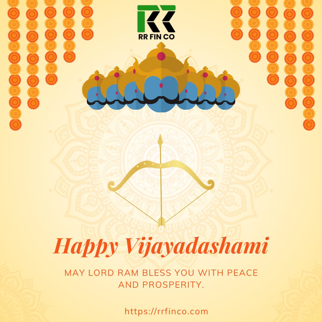 Goodness always wins—Happy Vijayadashmi!

#rrfinco #vijayadashmi #Navratri2025