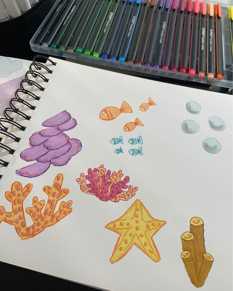 Natasha_Aguiar_'s tweet image. Here’s a peek at me bringing this collection from pen strokes to magic, every detail painted with adventure in mind, whether under the sea or under the stars.
#ArtProcess #SurfacePatternDesign #ArtLicensing #StarryNights #OceanInspired #WhimsicalArt #ArtCollections #BTS