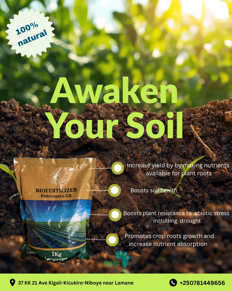 Choose the best organic way to induce your soil for better yield #Panoramix-GR
.
.
.
#OrganicSoilBooster #biofertilizer #organicfarming