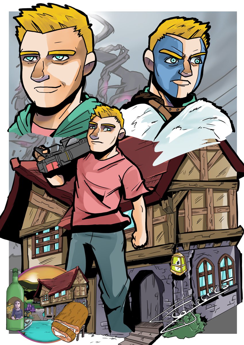 sidreriadelarte's tweet image. #digitalartworks amigos. @HogueraComics  @mikitamg