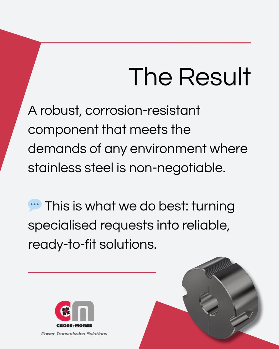crossmorse's tweet image. 🛠️ Custom challenges, engineered solutions.
A customer needed a stainless steel bush for multiple applications - we delivered a robust, corrosion-resistant part built to spec and ready to perform.
#EngineeringExcellence #CustomSolutions #StainlessSteel