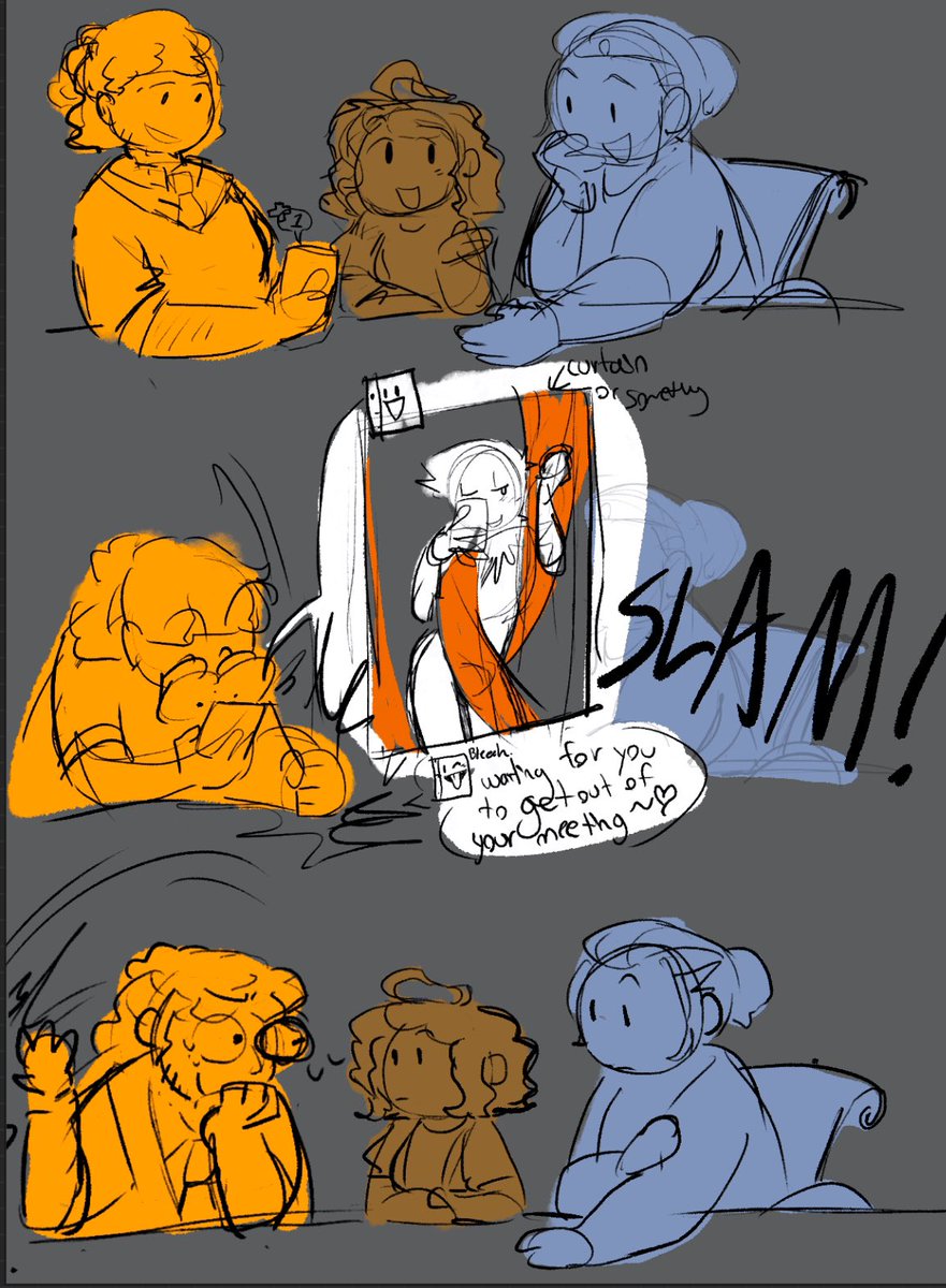 sparklewithplot's tweet image. This was a sketch I made a while ago for a straw page ask I saw the made me laugh. I’ll get back to it someday… nods 📝🍊