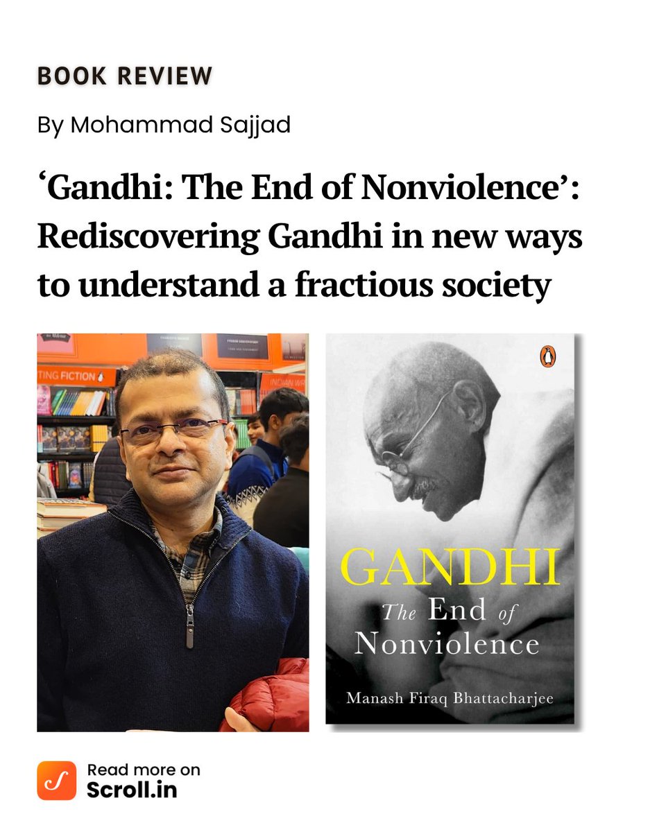 scroll_in's tweet image. &quot;@manasharya argues, Gandhi was into the politics of listening, whereas in modern politics, “leaders and ideologues meet people to preach and lecture, not to listen”. And that he had the moral guts to say something harsh even to a victim.&quot; 
scroll.in/article/108702…

Mohammad…
