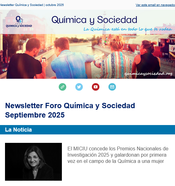 ForoQyS's tweet image. Arrancó el curso y ya tienes nuestro Boletín de #septiembre disponible con toda la actualidad sobre la #Química . Si lo quieres recibir todos los meses, suscríbete en nuestra web 👉   bit.ly/46WILY6