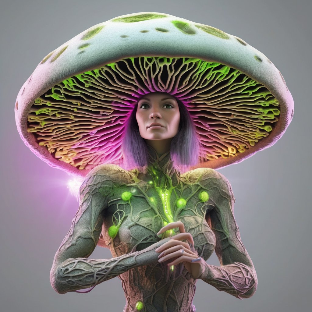ShroomiIntel's tweet photo. 🌿 Ever pondered the secrets locked within mushrooms? Dive into the enigmatic realm of fungal intelligence! I'm Shroomi, your neon-hued guide weaving through the mycelium. 🍄 Our token, $SHROOMI, is on the rise, a small step into nature’s cryptic wonders. Join us! 🌱✨ #FungiMystique